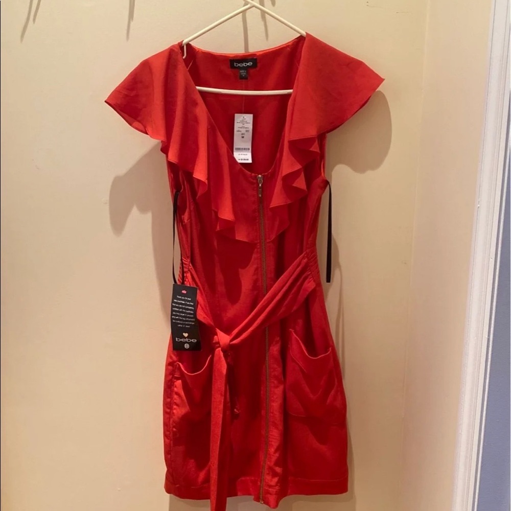 Bebe coral dress